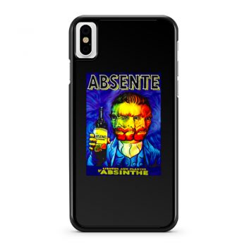 Absente Vintage Absinthe Liquor Advertisement with Van Gogh iPhone X Case iPhone XS Case iPhone XR Case iPhone XS Max Case