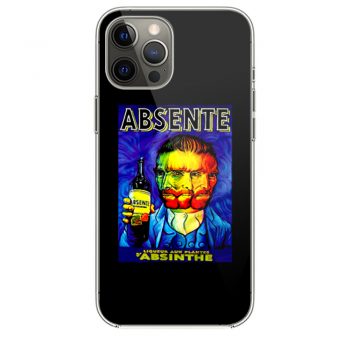 Absente Vintage Absinthe Liquor Advertisement with Van Goghi Phone 12 Case i Phone 12 Pro Case i Phone 12 Mini i Phone 12 Pro Max Case