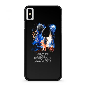 Adult Humor Cat Wars Parody Star Wars iPhone X Case iPhone XS Case iPhone XR Case iPhone XS Max Case