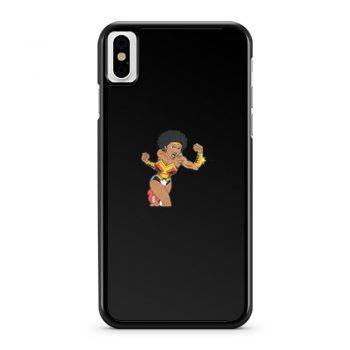 Afro Girl Wonder Woman iPhone X Case iPhone XS Case iPhone XR Case iPhone XS Max Case