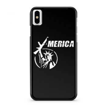 America Liberty Have AR15 Gun iPhone X Case iPhone XS Case iPhone XR Case iPhone XS Max Case