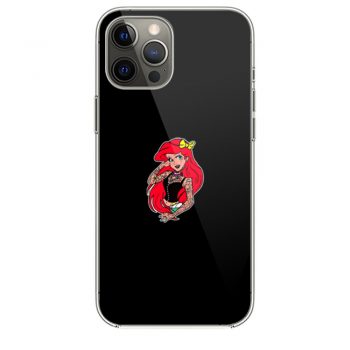 Ariel With Tattoos Mermaid Grunge Vintage Retro Piercings Art Cool Fantasy Cartooni Phone 12 Case i Phone 12 Pro Case i Phone 12 Mini i Phone 12 Pro Max Case