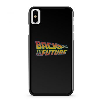 Back To The Future Logo iPhone X Case iPhone XS Case iPhone XR Case iPhone XS Max Case