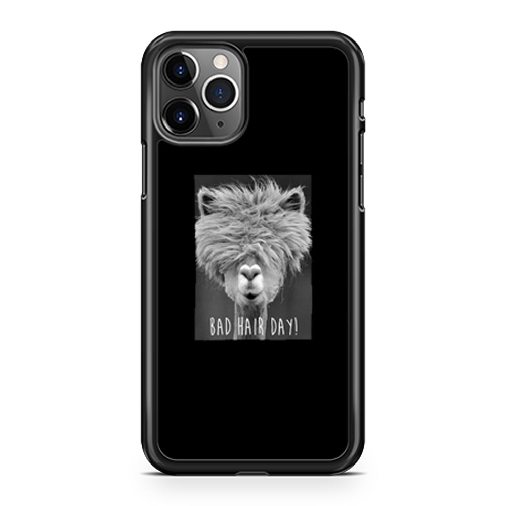 Bad Hair Day Hipster Llama Hipster iPhone 11 Case iPhone 11 Pro Case iPhone 11 Pro Max Case