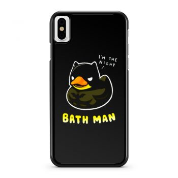Bath man Funny Bath Duck iPhone X Case iPhone XS Case iPhone XR Case iPhone XS Max Case