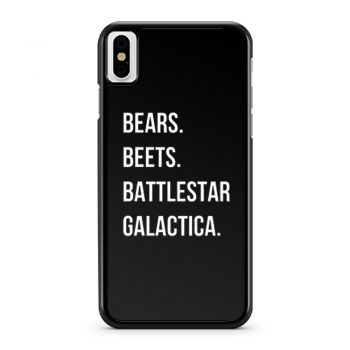 Bears Beets Battlestar Galactica iPhone X Case iPhone XS Case iPhone XR Case iPhone XS Max Case
