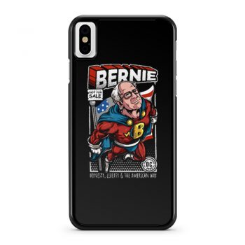 Bernie Sanders Superhero To The Rescue 2020 iPhone X Case iPhone XS Case iPhone XR Case iPhone XS Max Case