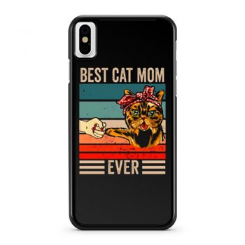 Best Cat Mom Ever iPhone X Case iPhone XS Case iPhone XR Case iPhone XS Max Case