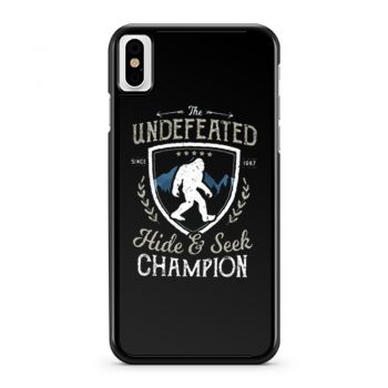 Bigfoot Undefeated iPhone X Case iPhone XS Case iPhone XR Case iPhone XS Max Case