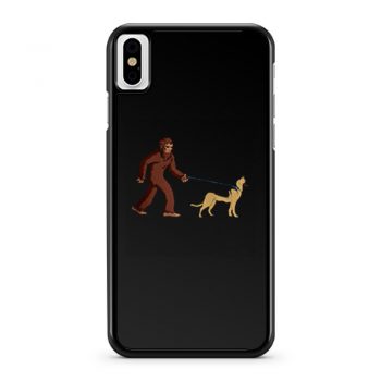 Bigfoot Walking German Shepherd iPhone X Case iPhone XS Case iPhone XR Case iPhone XS Max Case