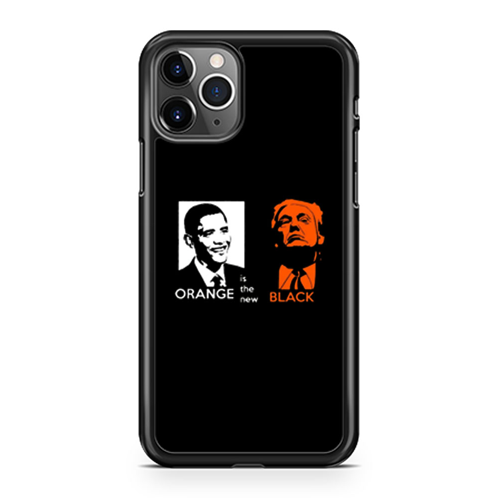 Black Orange Obama And Trump iPhone 11 Case iPhone 11 Pro Case iPhone 11 Pro Max Case