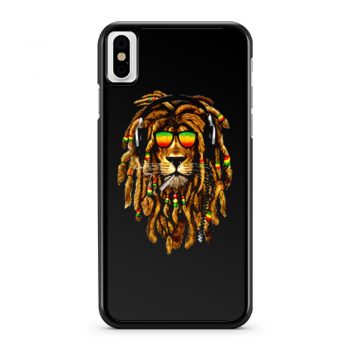 Bob Marley Smoking Joint Rasta One Love Lion Zion iPhone X Case iPhone XS Case iPhone XR Case iPhone XS Max Case