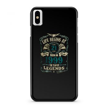 Born In 1999 Year Of Legends iPhone X Case iPhone XS Case iPhone XR Case iPhone XS Max Case