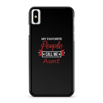 Call Me Aunt iPhone X Case iPhone XS Case iPhone XR Case iPhone XS Max Case