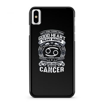 Cancer Good Heart Filthy Mount iPhone X Case iPhone XS Case iPhone XR Case iPhone XS Max Case