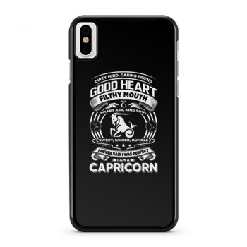 Capricorn Good Heart Filthy Mount iPhone X Case iPhone XS Case iPhone XR Case iPhone XS Max Case
