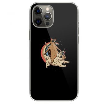 Cat Riding Unidog Vintage iPhone 12 Case iPhone 12 Pro Case iPhone 12 Mini iPhone 12 Pro Max Case