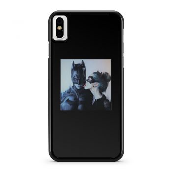 Cat Women Licking Batman iPhone X Case iPhone XS Case iPhone XR Case iPhone XS Max Case