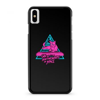 Cats On Synthesizers In Space iPhone X Case iPhone XS Case iPhone XR Case iPhone XS Max Case