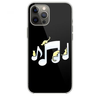 Cats Playing On Musical Notes iPhone 12 Case iPhone 12 Pro Case iPhone 12 Mini iPhone 12 Pro Max Case