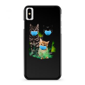 Cats with Face Mask 2020 iPhone X Case iPhone XS Case iPhone XR Case iPhone XS Max Case