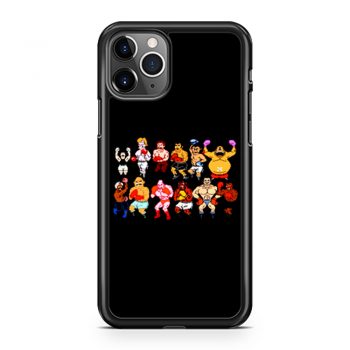 Classic Nes Nintendo 8bit Mike Tyson Punchout Characters iPhone 11 Case iPhone 11 Pro Case iPhone 11 Pro Max Case