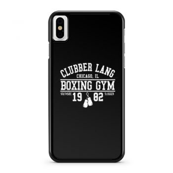 Clubber Lang Boxing Gym Retro Rocky 80s Workout Gym iPhone X Case iPhone XS Case iPhone XR Case iPhone XS Max Case