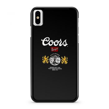 Coors Bonquet Beer iPhone X Case iPhone XS Case iPhone XR Case iPhone XS Max Case