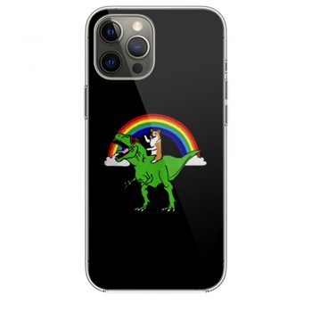 Corgi Riding T Rex Dinosaur iPhone 12 Case iPhone 12 Pro Case iPhone 12 Mini iPhone 12 Pro Max Case