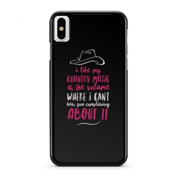 Country Music iPhone X Case iPhone XS Case iPhone XR Case iPhone XS Max Case