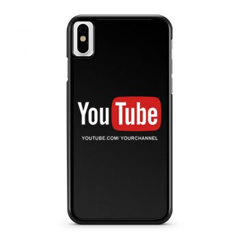 Customized YouTube Channel URL iPhone X Case iPhone XS Case iPhone XR Case iPhone XS Max Case