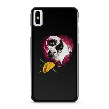 Cute Astronot Cat Get Nachos iPhone X Case iPhone XS Case iPhone XR Case iPhone XS Max Case