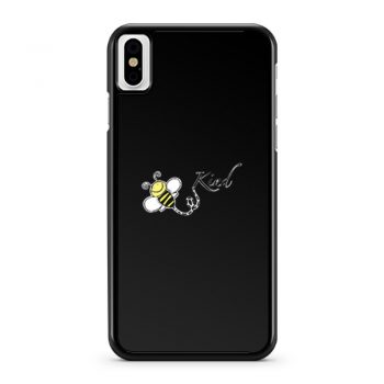 Cute Bee Fly Bee Kind iPhone X Case iPhone XS Case iPhone XR Case iPhone XS Max Case