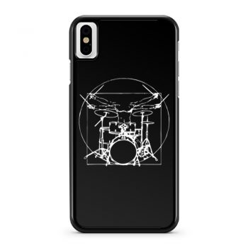 Da Vinci Drums Rock Drummer iPhone X Case iPhone XS Case iPhone XR Case iPhone XS Max Case