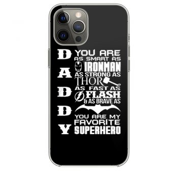 Daddy Superhero Marvel Thor Ironman iPhone 12 Case iPhone 12 Pro Case iPhone 12 Mini iPhone 12 Pro Max Case