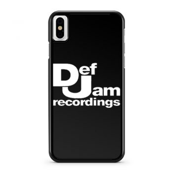 Def Jam Recordings Hip Hop Classic Music iPhone X Case iPhone XS Case iPhone XR Case iPhone XS Max Case