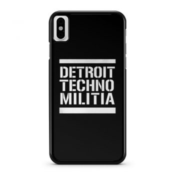 Detroit Techno Militia iPhone X Case iPhone XS Case iPhone XR Case iPhone XS Max Case