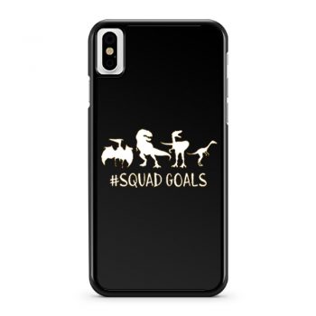 Dinosaur Squad Goals Funny iPhone X Case iPhone XS Case iPhone XR Case iPhone XS Max Case