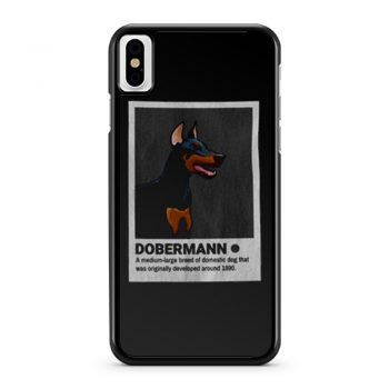 Doberman Dog Lovers iPhone X Case iPhone XS Case iPhone XR Case iPhone XS Max Case