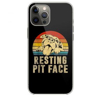 Dog Pitbull Resting Pit Face Vintage iPhone 12 Case iPhone 12 Pro Case iPhone 12 Mini iPhone 12 Pro Max Case