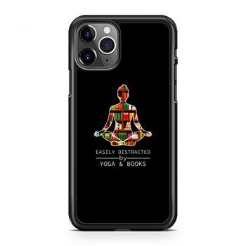 Easily Distracted by Yoga and Books iPhone 11 Case iPhone 11 Pro Case iPhone 11 Pro Max Case