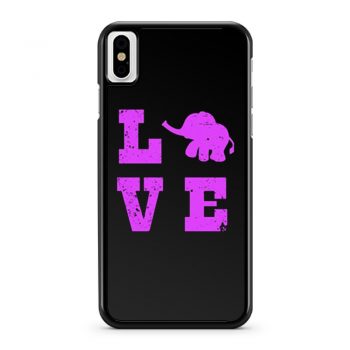 Elephants Love Elephant Lover iPhone X Case iPhone XS Case iPhone XR Case iPhone XS Max Case