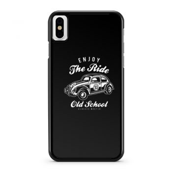 Enjoy The Ride Beetle Old School Car iPhone X Case iPhone XS Case iPhone XR Case iPhone XS Max Case