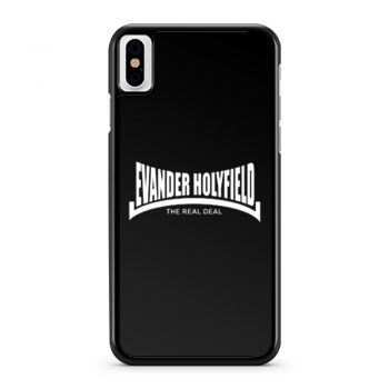Evander Holyfield The Real Deal Boxing iPhone X Case iPhone XS Case iPhone XR Case iPhone XS Max Case