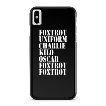 FOXTROT Offensive Rude iPhone X Case iPhone XS Case iPhone XR Case iPhone XS Max Case