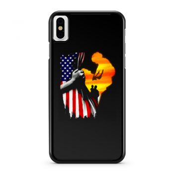 Father and son Usa Flag iPhone X Case iPhone XS Case iPhone XR Case iPhone XS Max Case