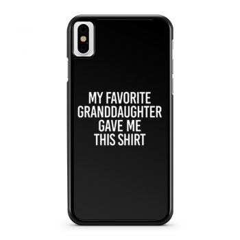 Fathers Day Present Gift From Grandchild Papa TShirt From Grandkids iPhone X Case iPhone XS Case iPhone XR Case iPhone XS Max Case