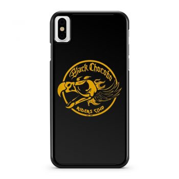 Final Fantasy Black Chocobos Riders Club iPhone X Case iPhone XS Case iPhone XR Case iPhone XS Max Case