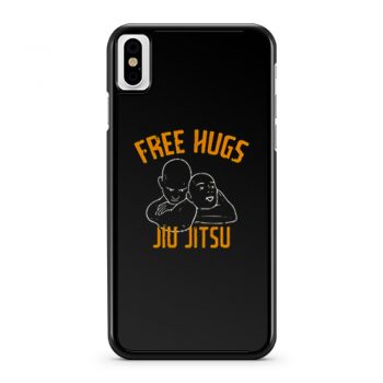 Free Hugs Jiu Jitsu Funny Fighter Martial Arts Vintage iPhone X Case iPhone XS Case iPhone XR Case iPhone XS Max Case