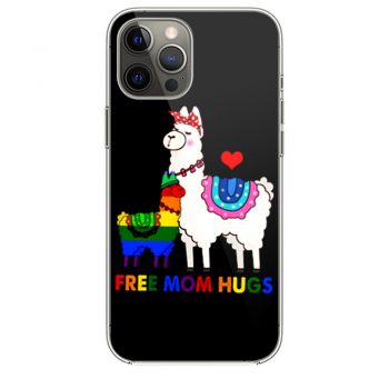 Free Mom Hugs Cute Llama LGBT Support iPhone 12 Case iPhone 12 Pro Case iPhone 12 Mini iPhone 12 Pro Max Case